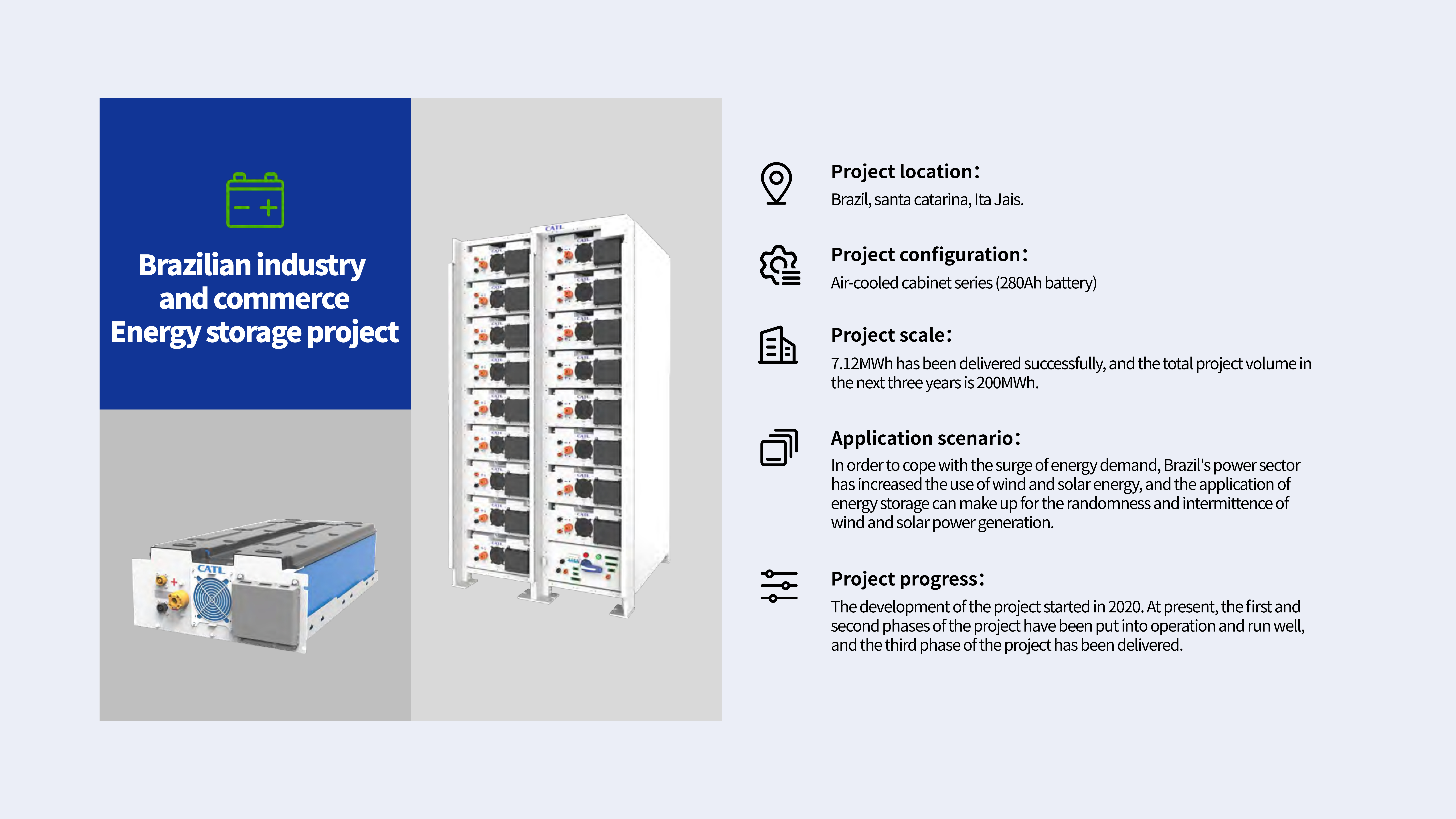 Industrial and commercial energy storage project in Brazil